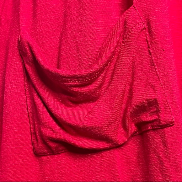NWOT LOGO Lori Goldstein Pink Stylish Tunic w/ Front Pockets/Buttons At Back !! - Picture 5 of 8